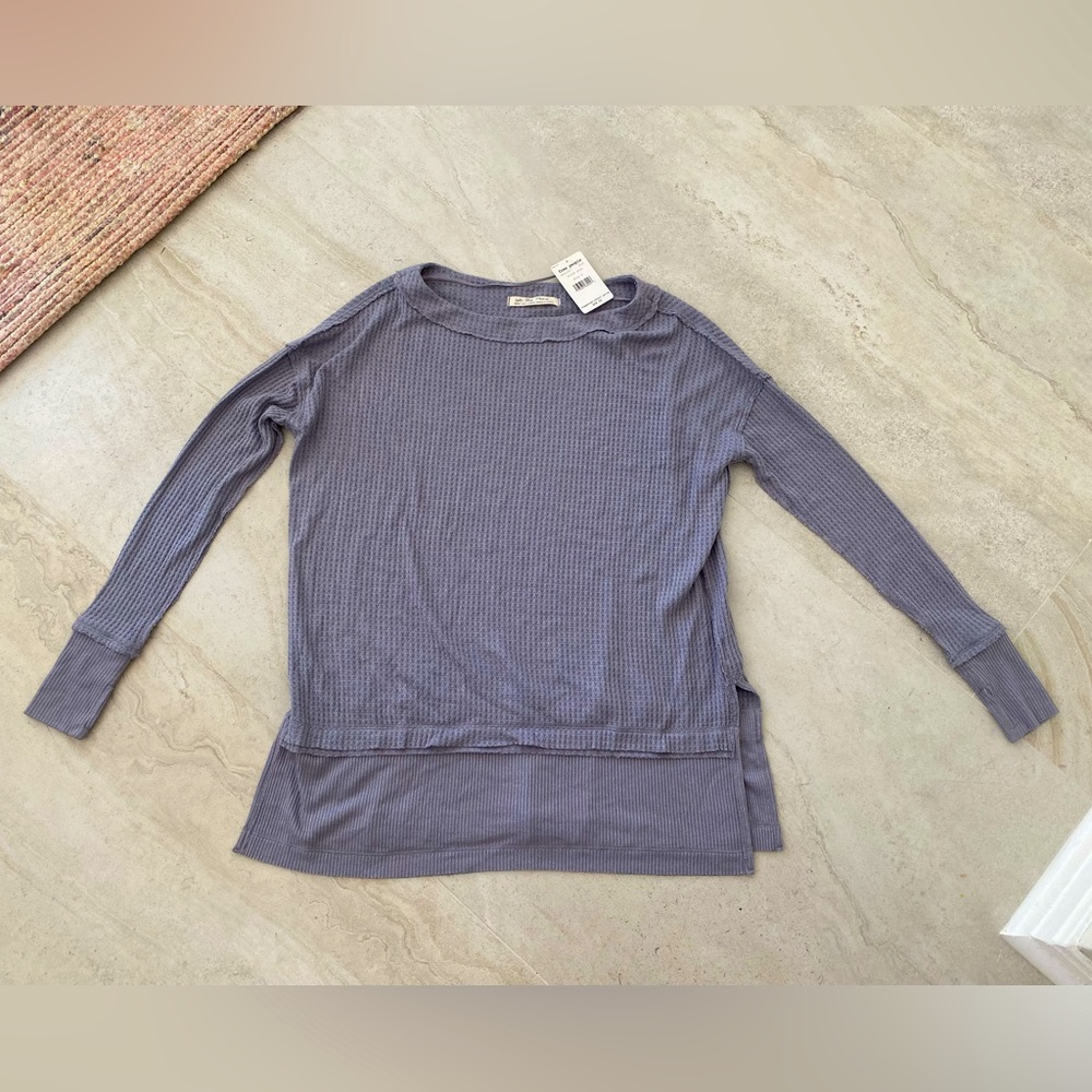New We the Free Free People thermal waffle top Small